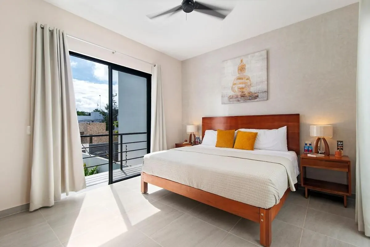 Tulum Private Villa Karol For10-Bbq-5 Beds-Pool-Parking