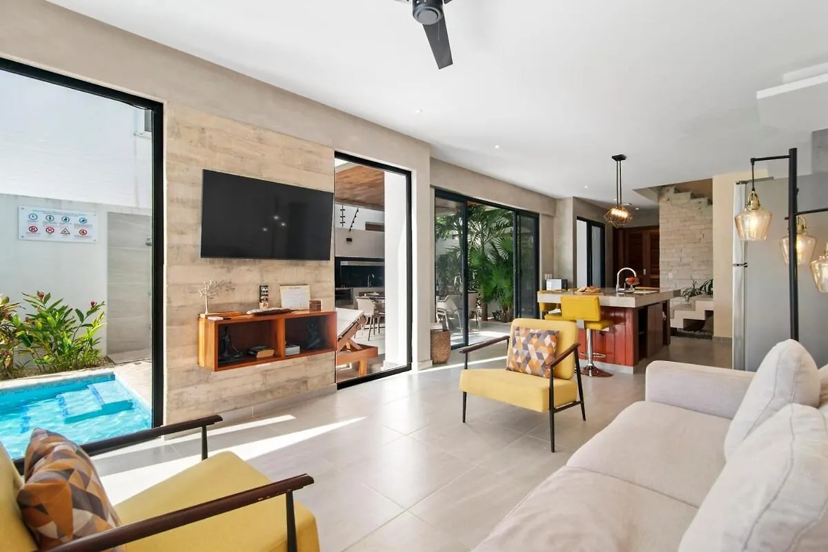 Tulum Private Villa Karol For10-Bbq-5 Beds-Pool-Parking
