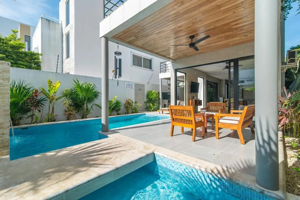 Tulum Private Villa Karol For10-Bbq-5 Beds-Pool-Parking